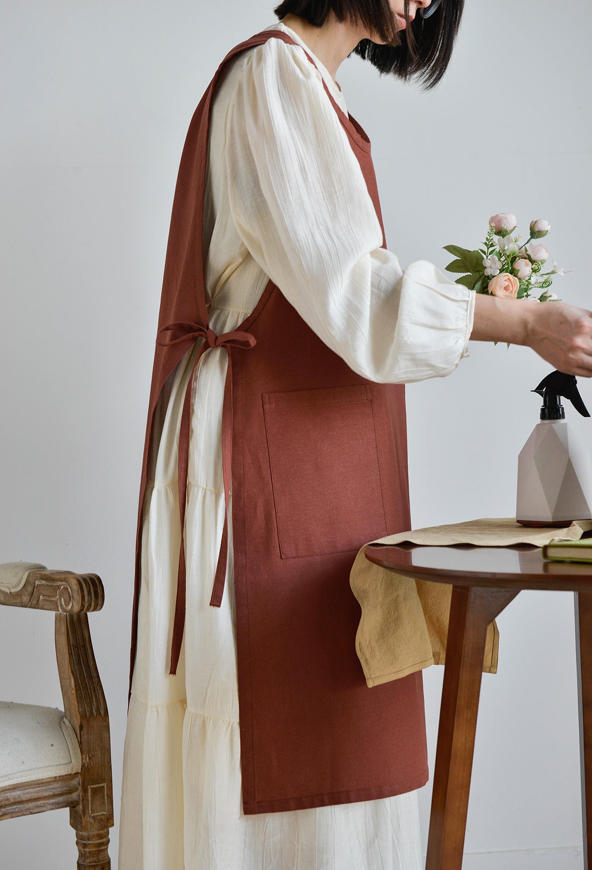 Crossback Waist Apron | Japanese Waterproof Cotton Apron – Mihomu