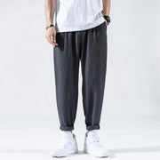 Shiro Linen Cropped Pants