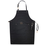 Yoru Black Apron with Pockets