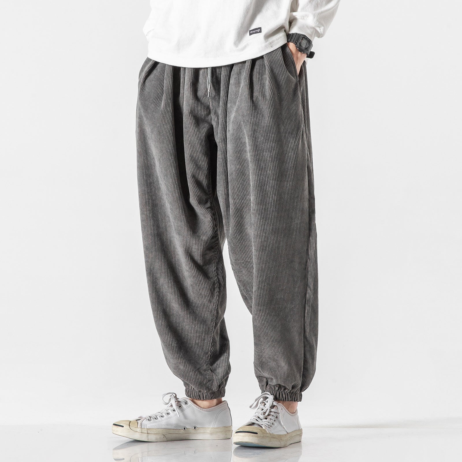 Wide Leg Corduroy Pants Raku らく