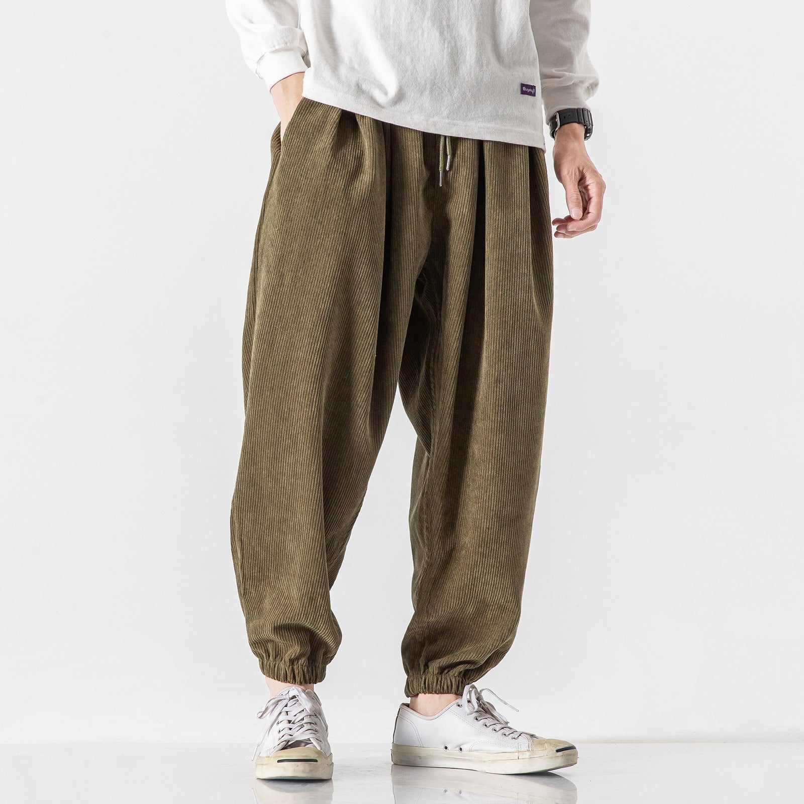 Wide Leg Corduroy Pants Raku らく