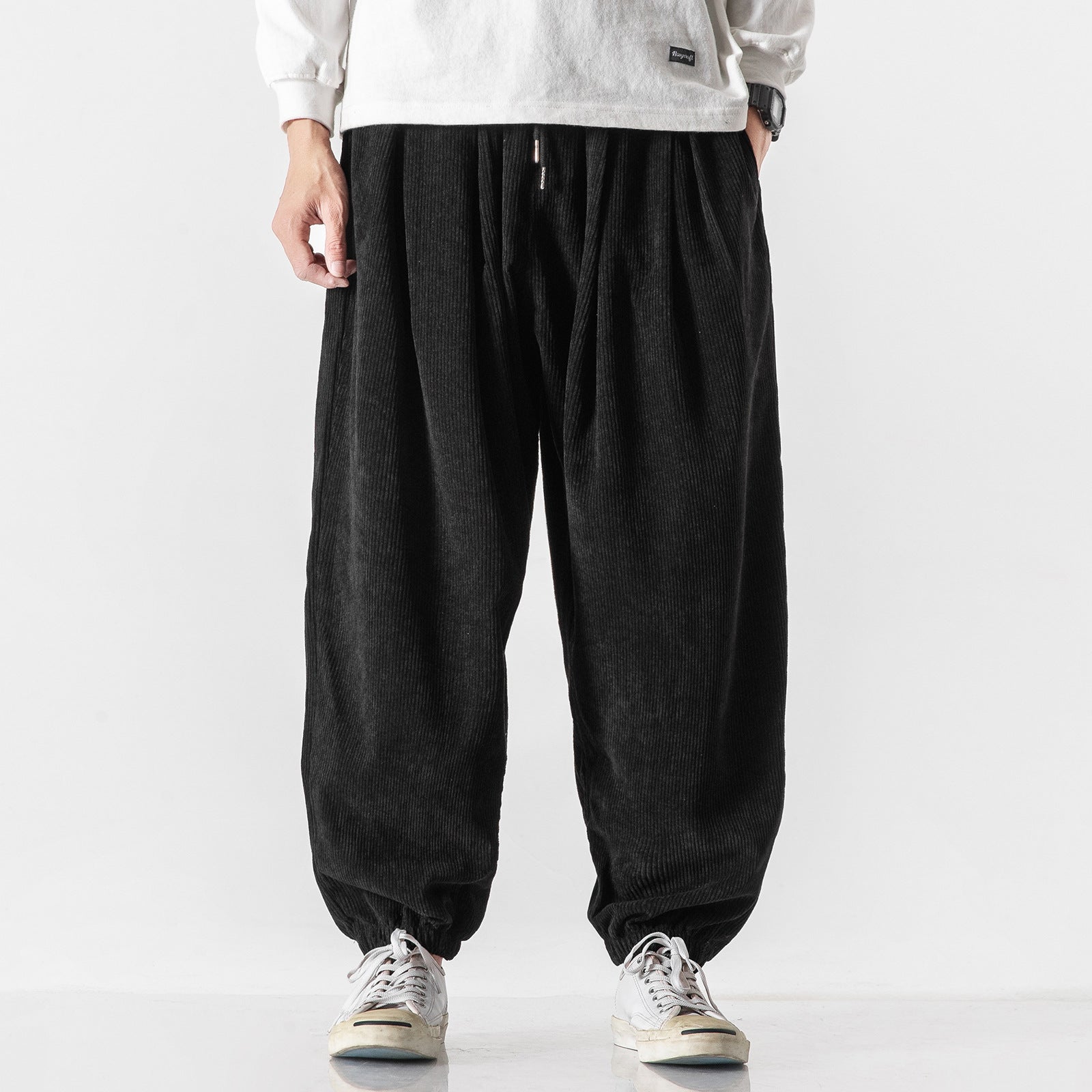 Wide Leg Corduroy Pants Raku らく