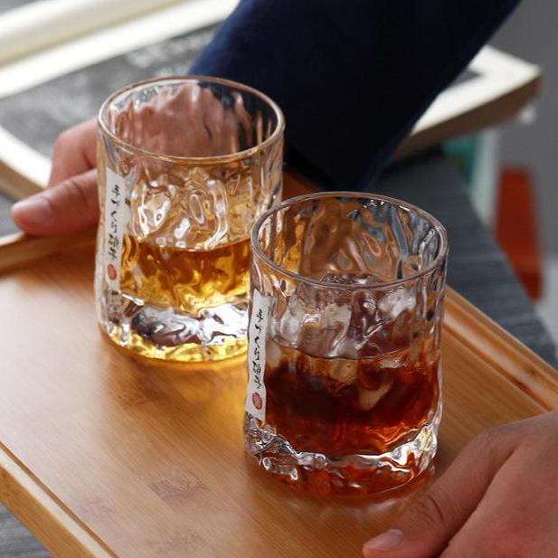 Japanese Large Ripple Whiskey Glass