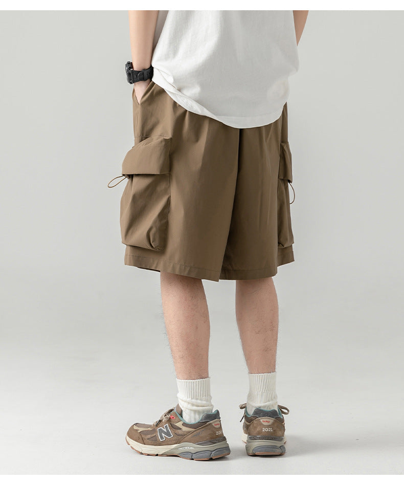 Short cargo fonctionnel à grandes poches Poke