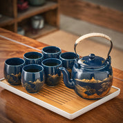 Kinzan Japanese Tea Set 820ml with Bamboo Tray