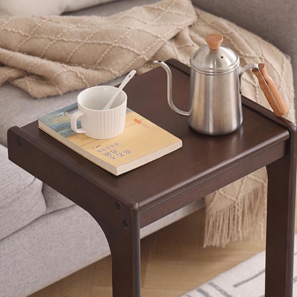 Table d'appoint en bois avec roulettes Moku Move