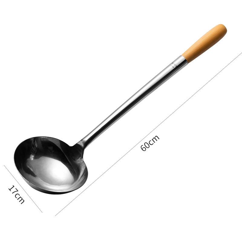 Shinogi Japanese Ladle Spoon with Wooden Handle