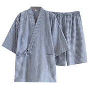 Japanese Cotton Kimono Pajamas Set