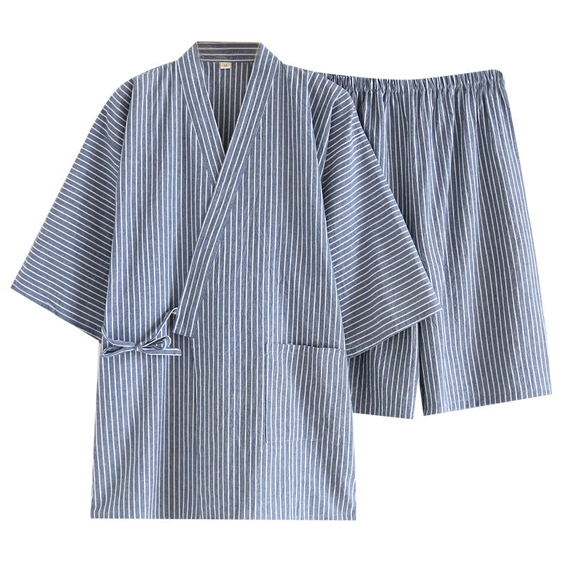 Japanese Cotton Kimono Pajamas Set