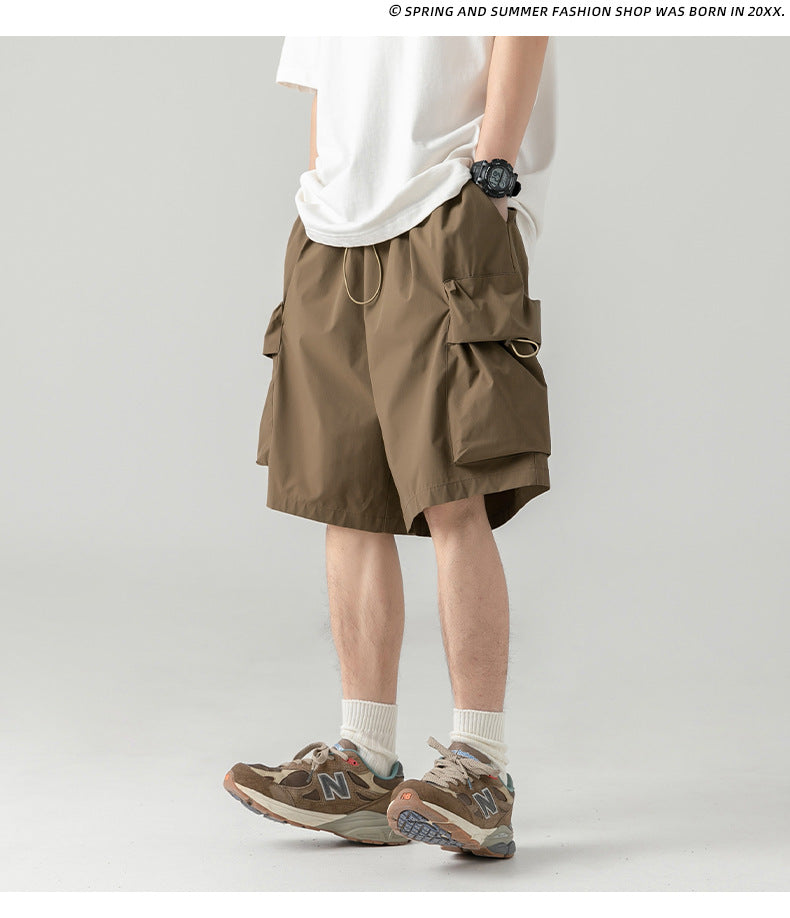 Short cargo fonctionnel à grandes poches Poke