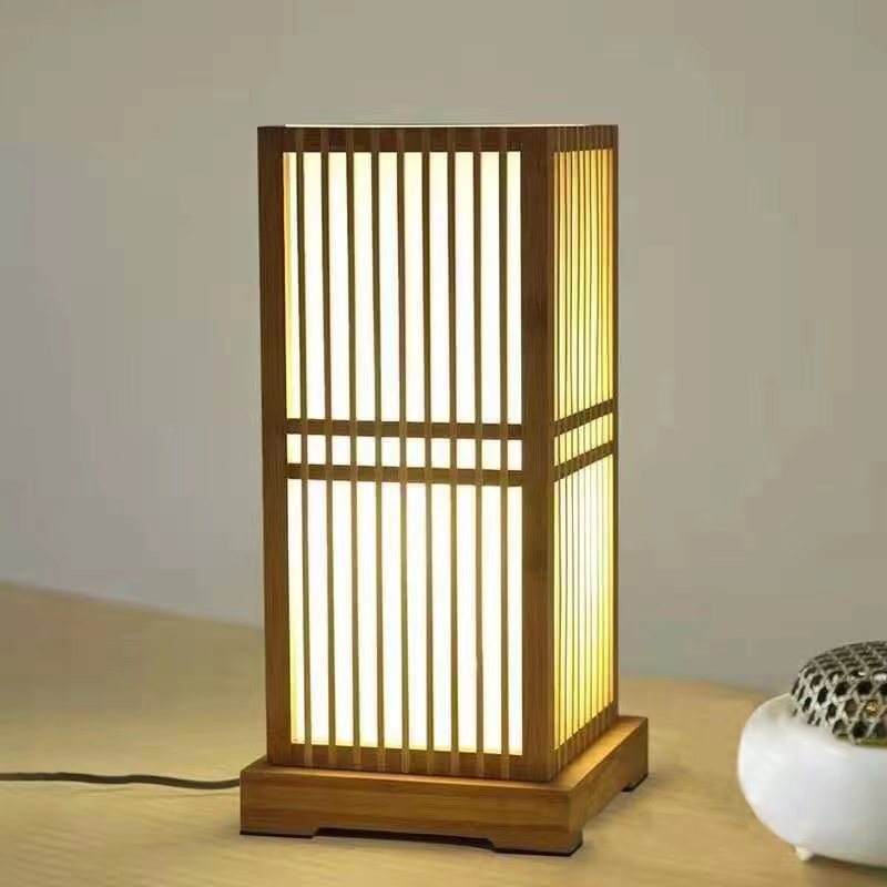 Japanese Bamboo Table Lamp