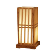 Lampe de table japonaise en bambou