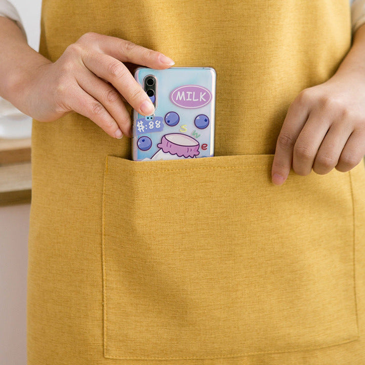 Kiiro Crossback Linen Apron