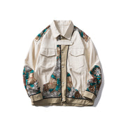 Floral Embroidery Jean Jacket Hanami