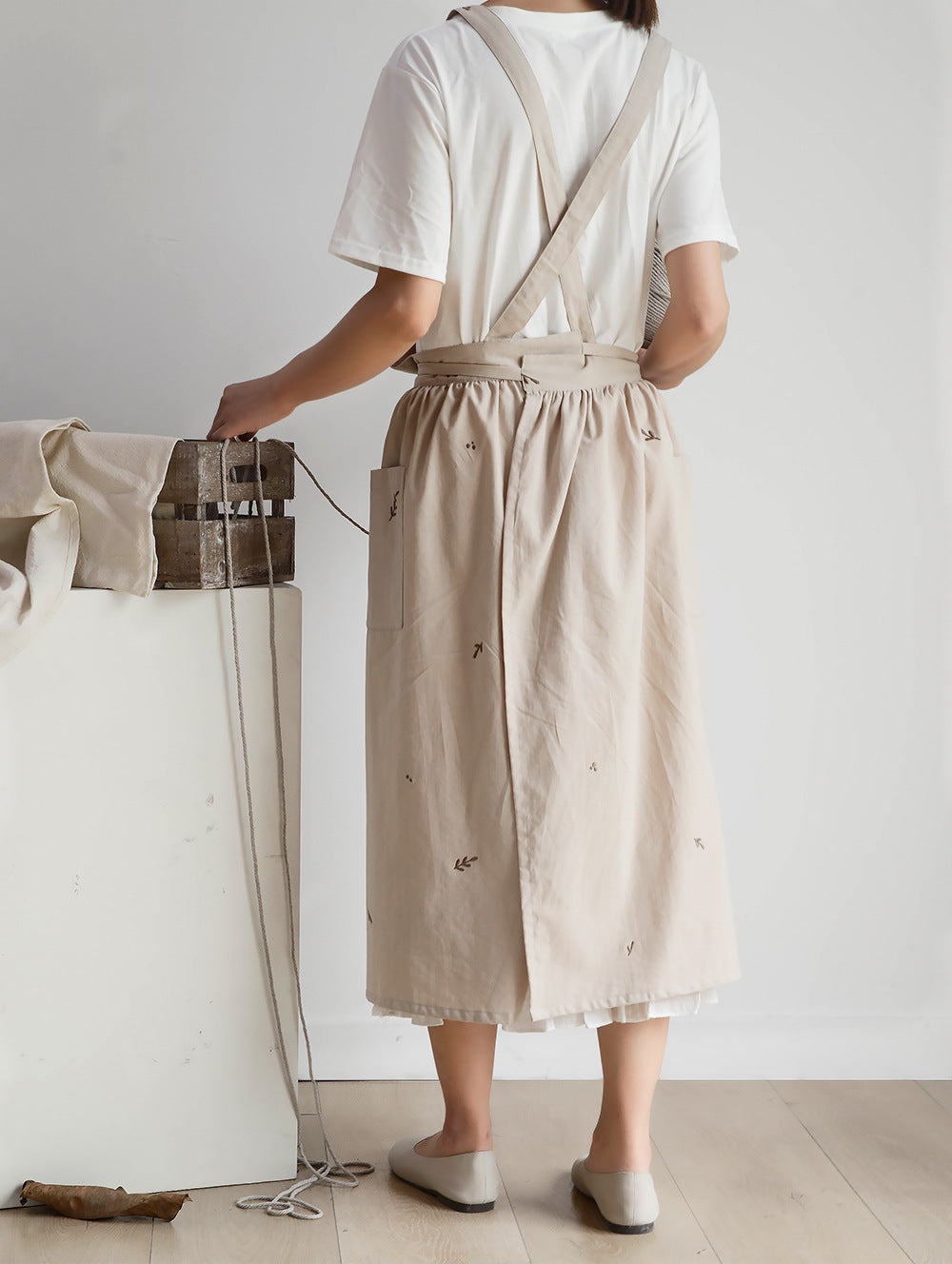 Kappogi Japanese Apron Women Cotton