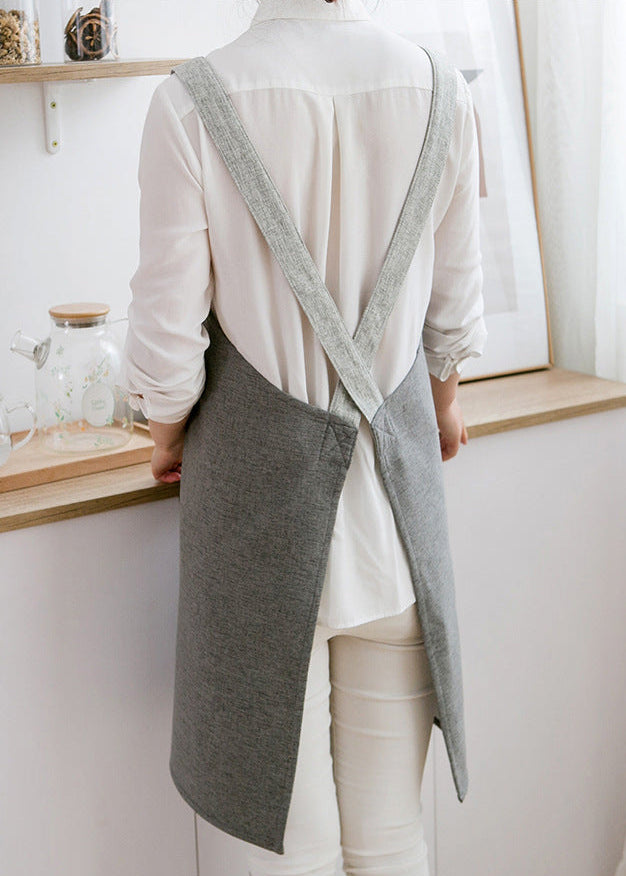 Kiiro Crossback Linen Apron