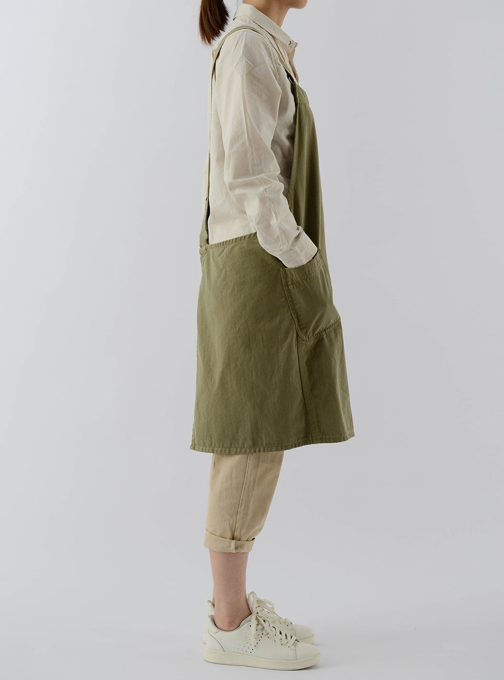 Adjustable Cross-Back Japanese Apron