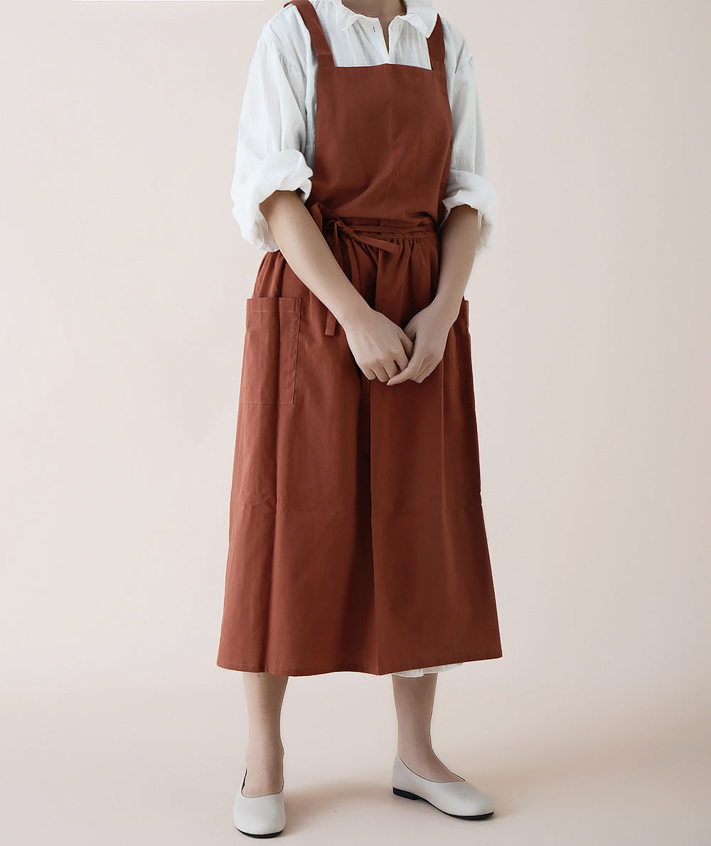Yuki Crossback Apron Dress