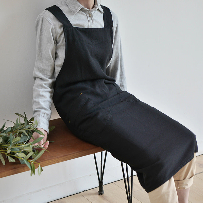 Japanese Washed Linen Apron
