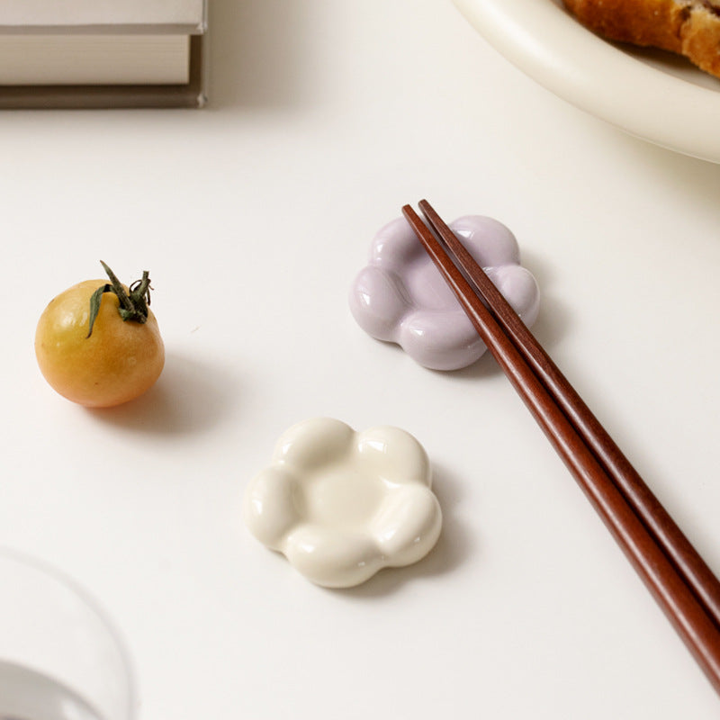 Ceramic Flower Chopstick Holder