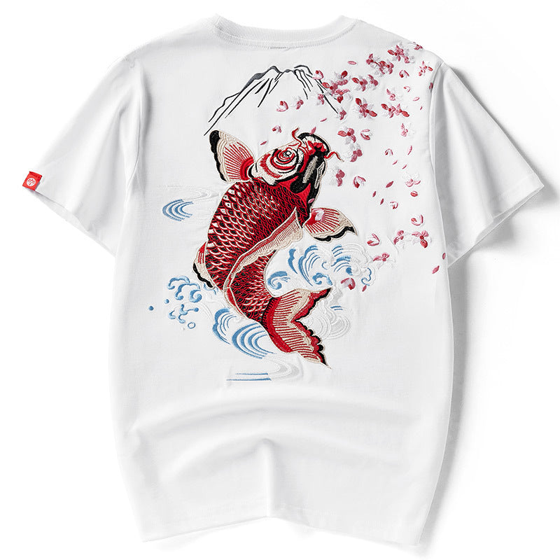 Nami Koi Fish Embroidered Shirt