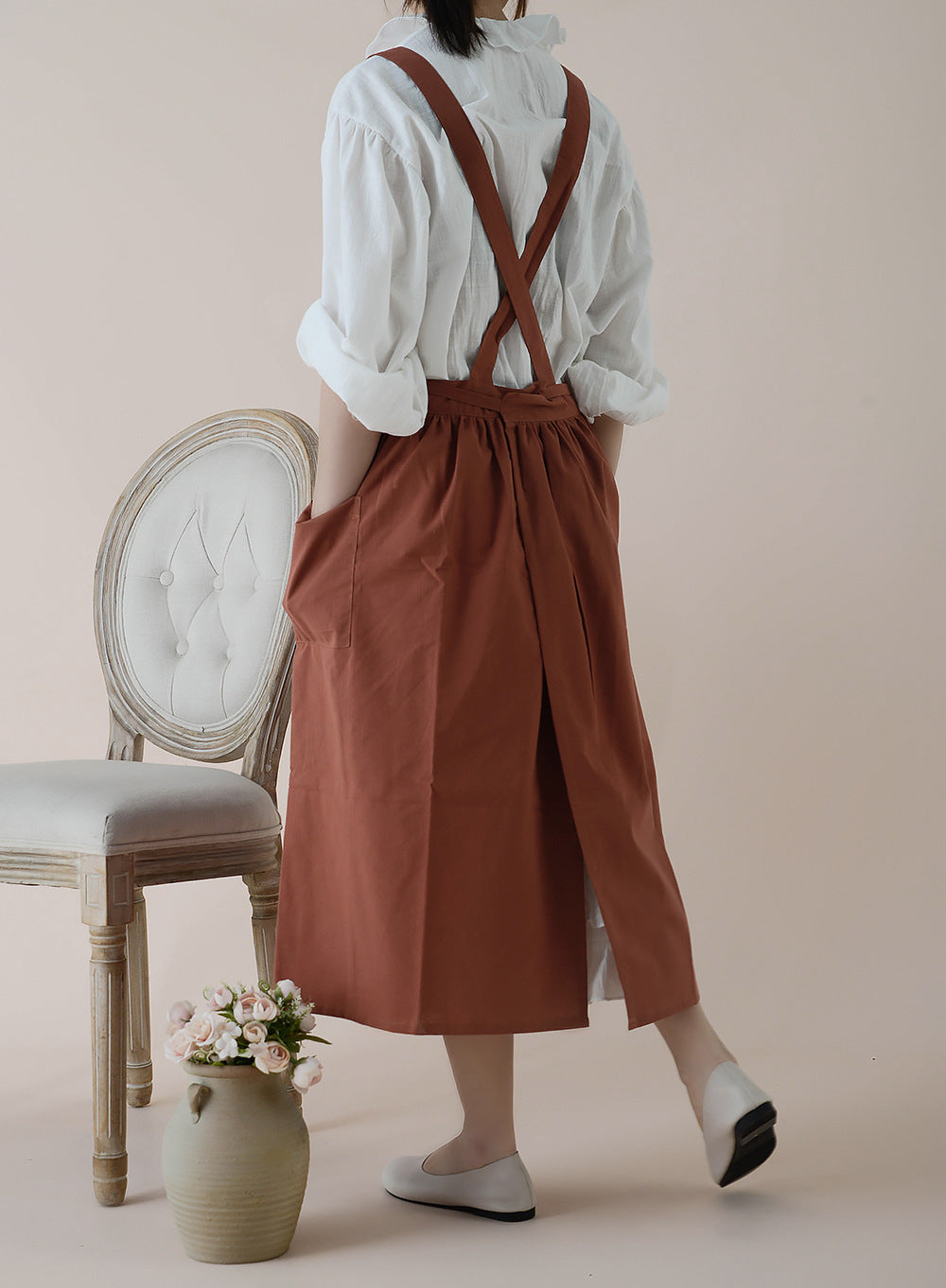 Yuki Crossback Apron Dress