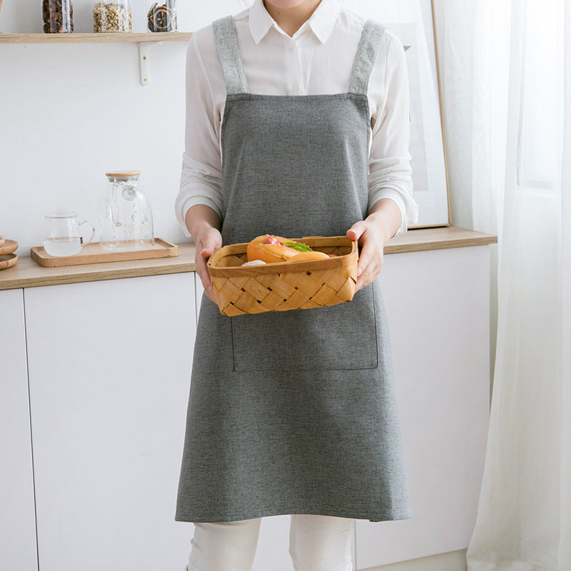 Kiiro Crossback Linen Apron