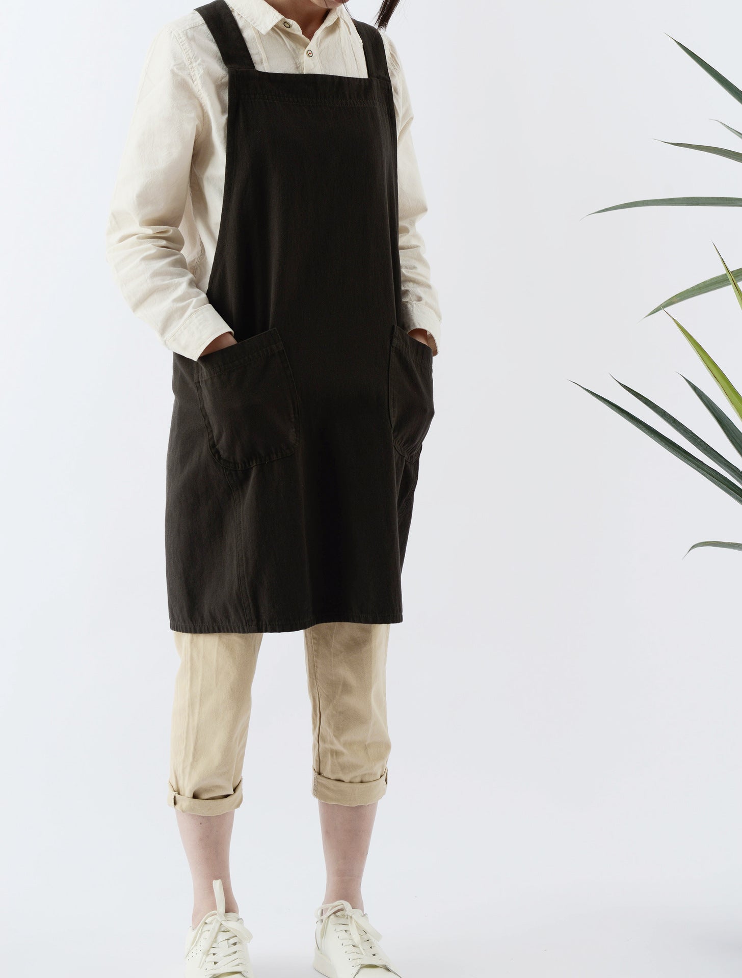 Adjustable Cross-Back Japanese Apron