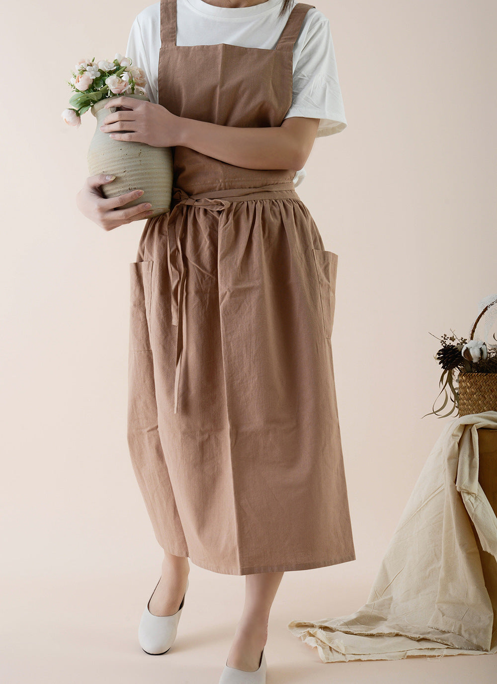 Yuki Crossback Apron Dress