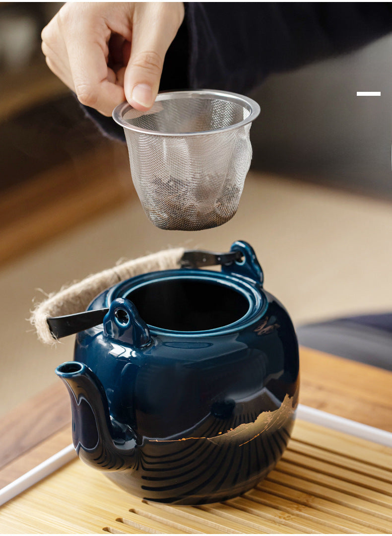 Kinzan Japanese Tea Set 820ml with Bamboo Tray – Mihomu