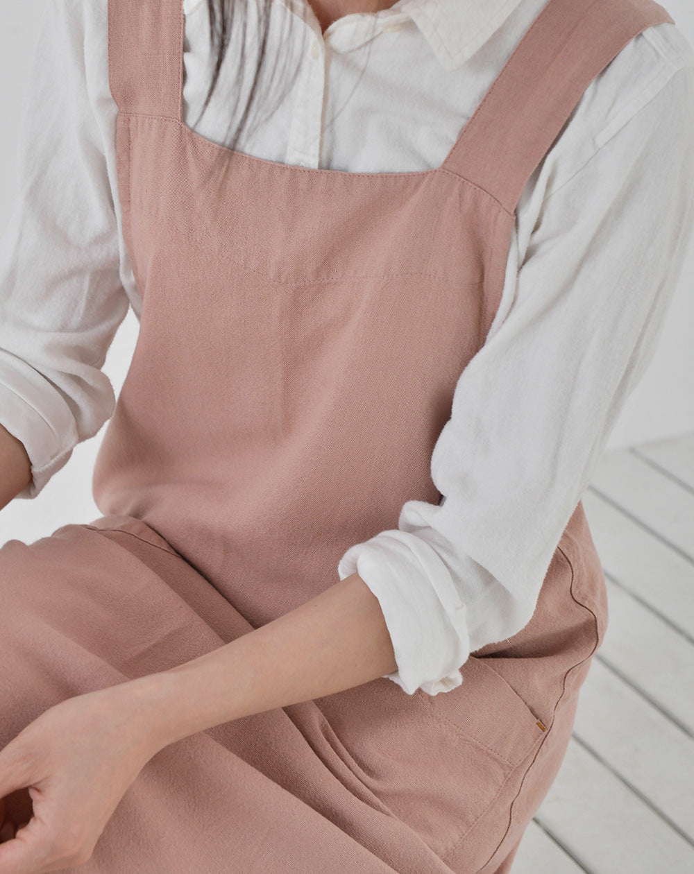 Japanese Washed Linen Apron