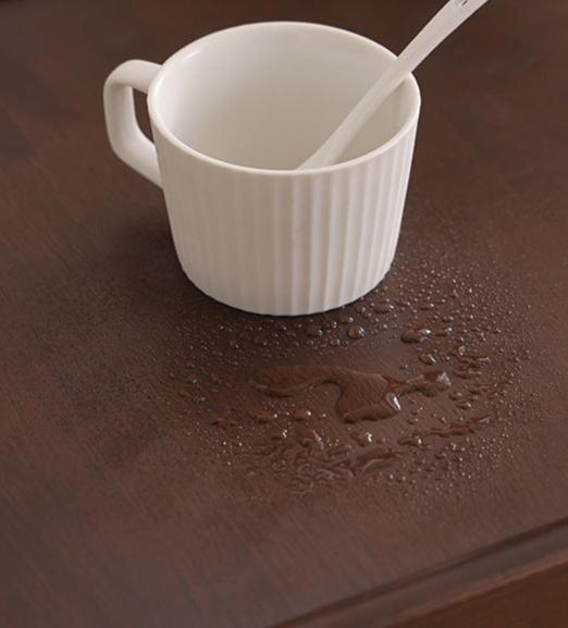 Table d'appoint en bois avec roulettes Moku Move