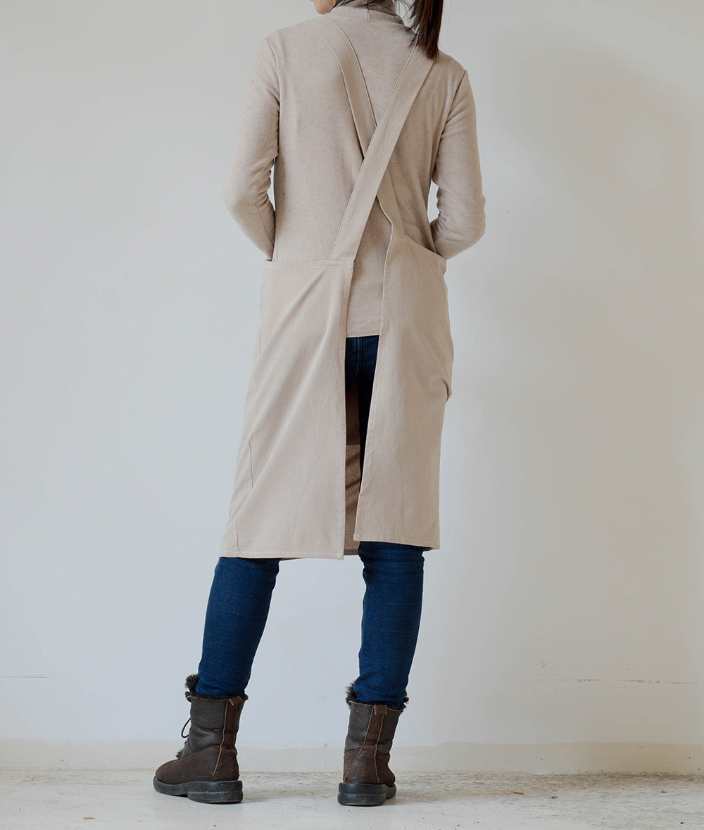 Japanese Style Kitchen Apron Cotton