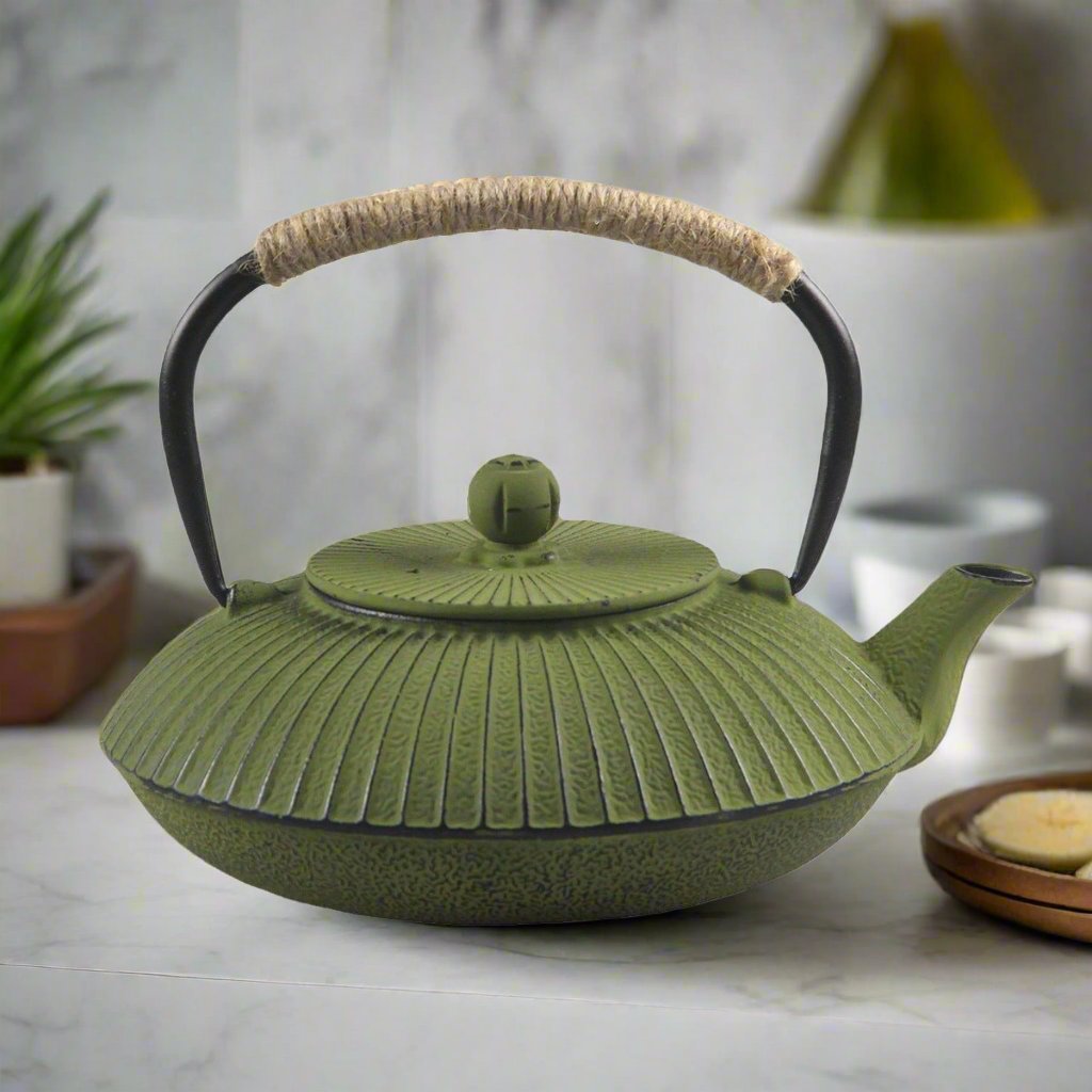 Kasa Cast Iron Teapot – Green Teapot