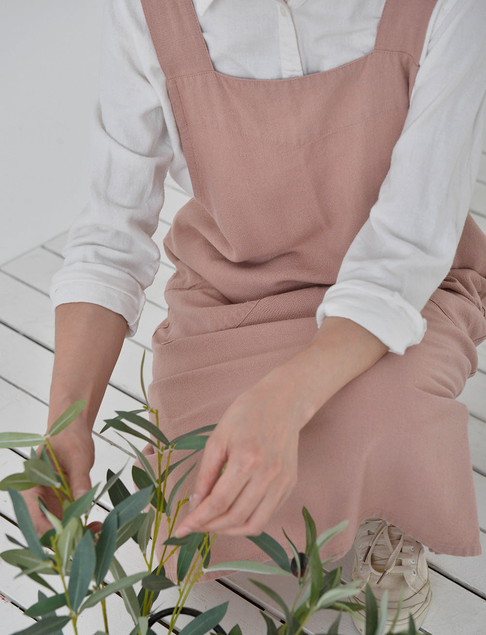 Japanese Washed Linen Apron