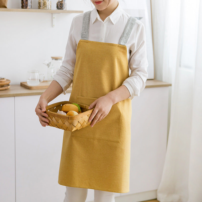 Kiiro Crossback Linen Apron
