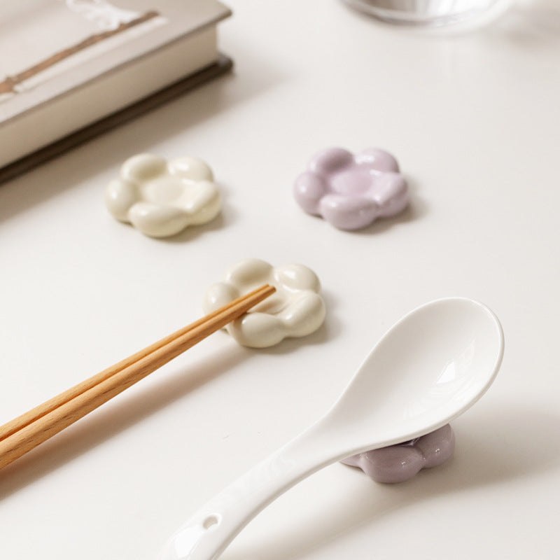 Ceramic Flower Chopstick Holder