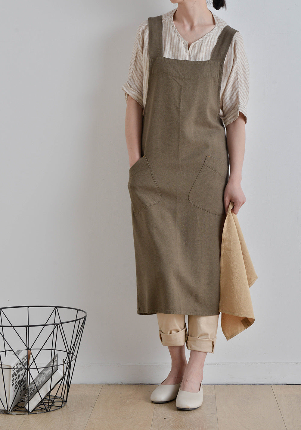 Japanese Washed Linen Apron