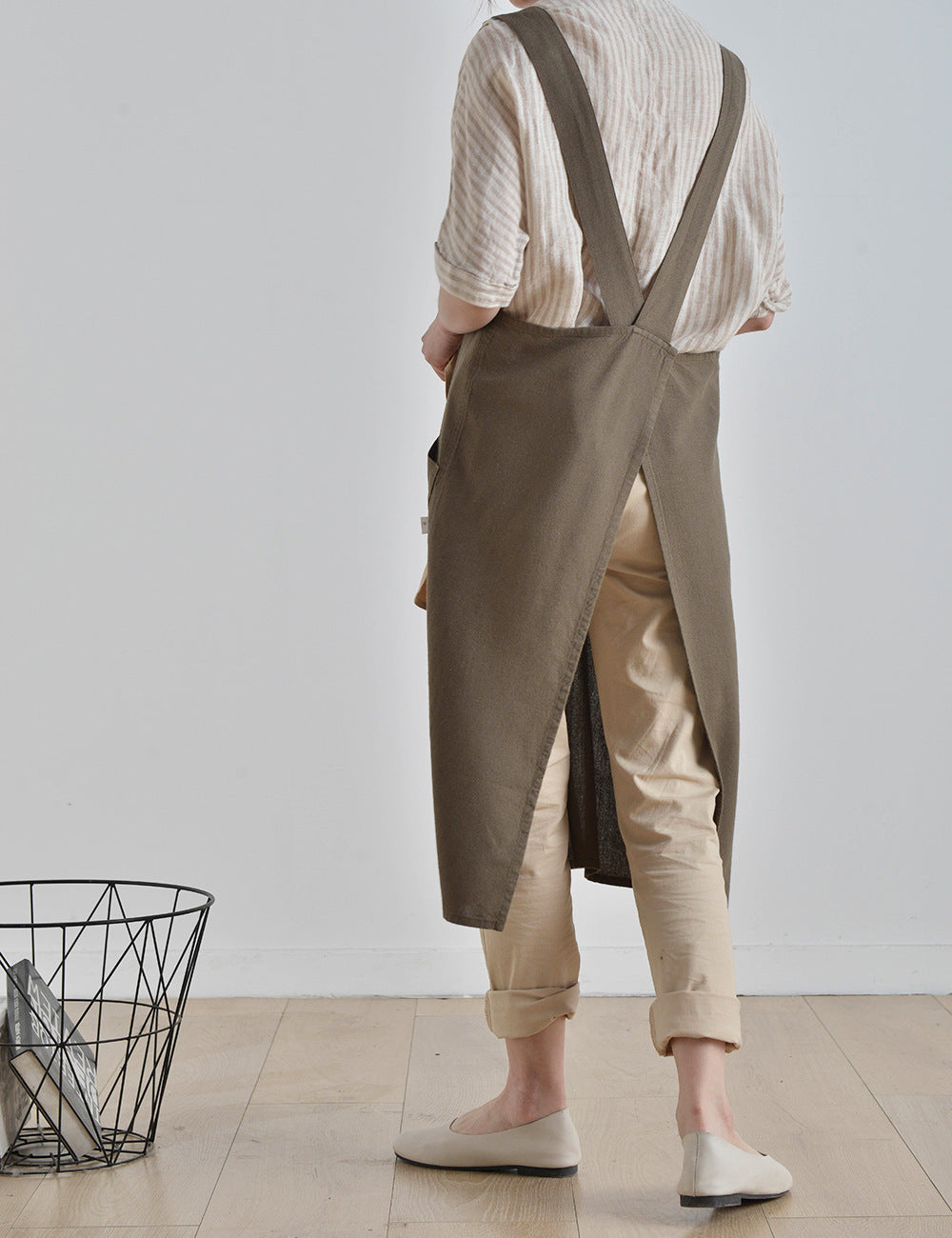 Japanese Washed Linen Apron