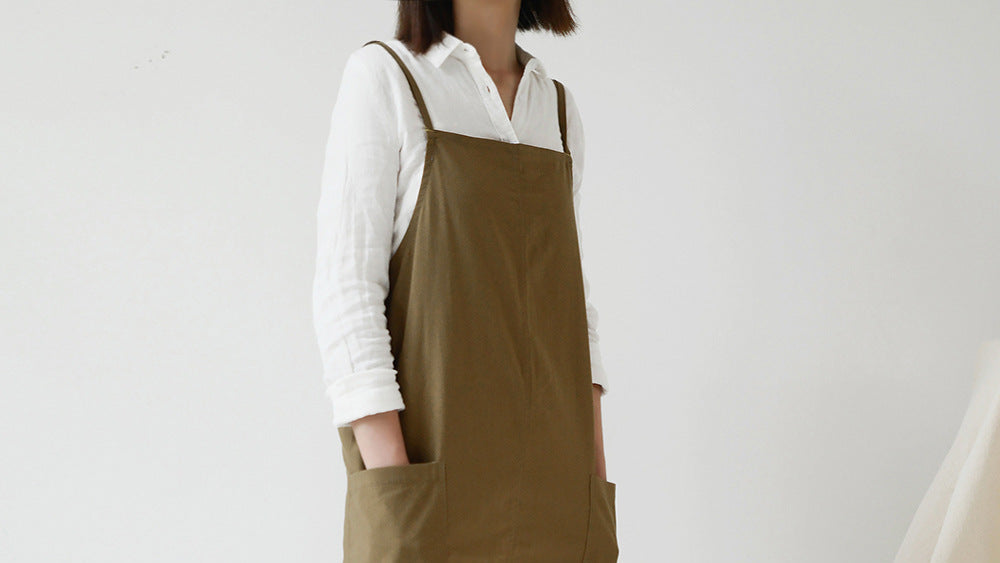Adjustable Full-Length Japanese Cotton Apron