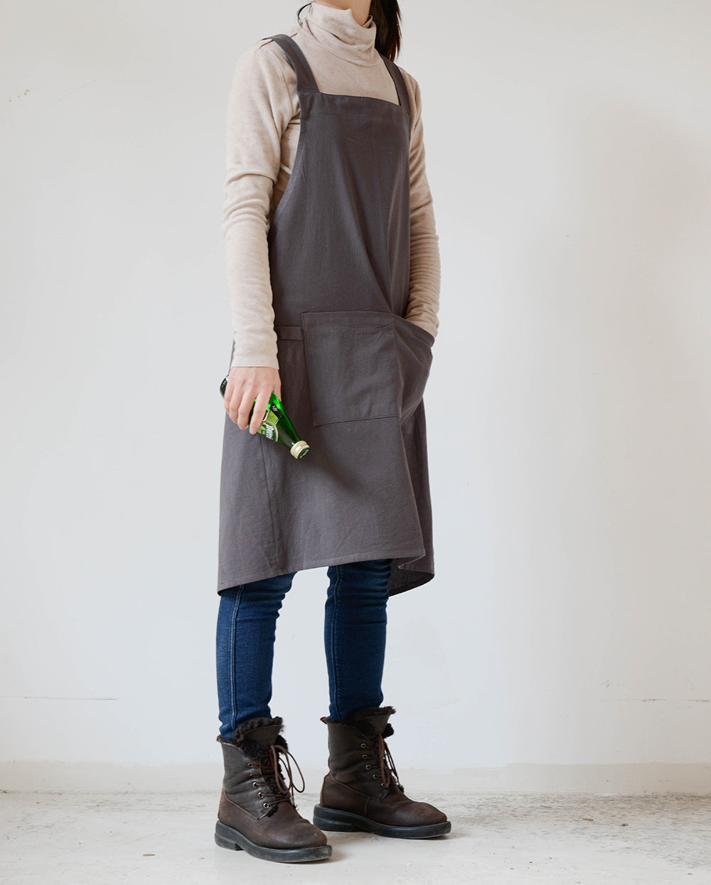 Japanese Style Kitchen Apron Cotton