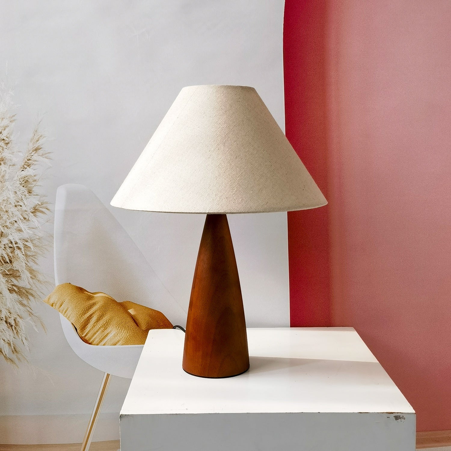 Japandi Wood Table Lamp