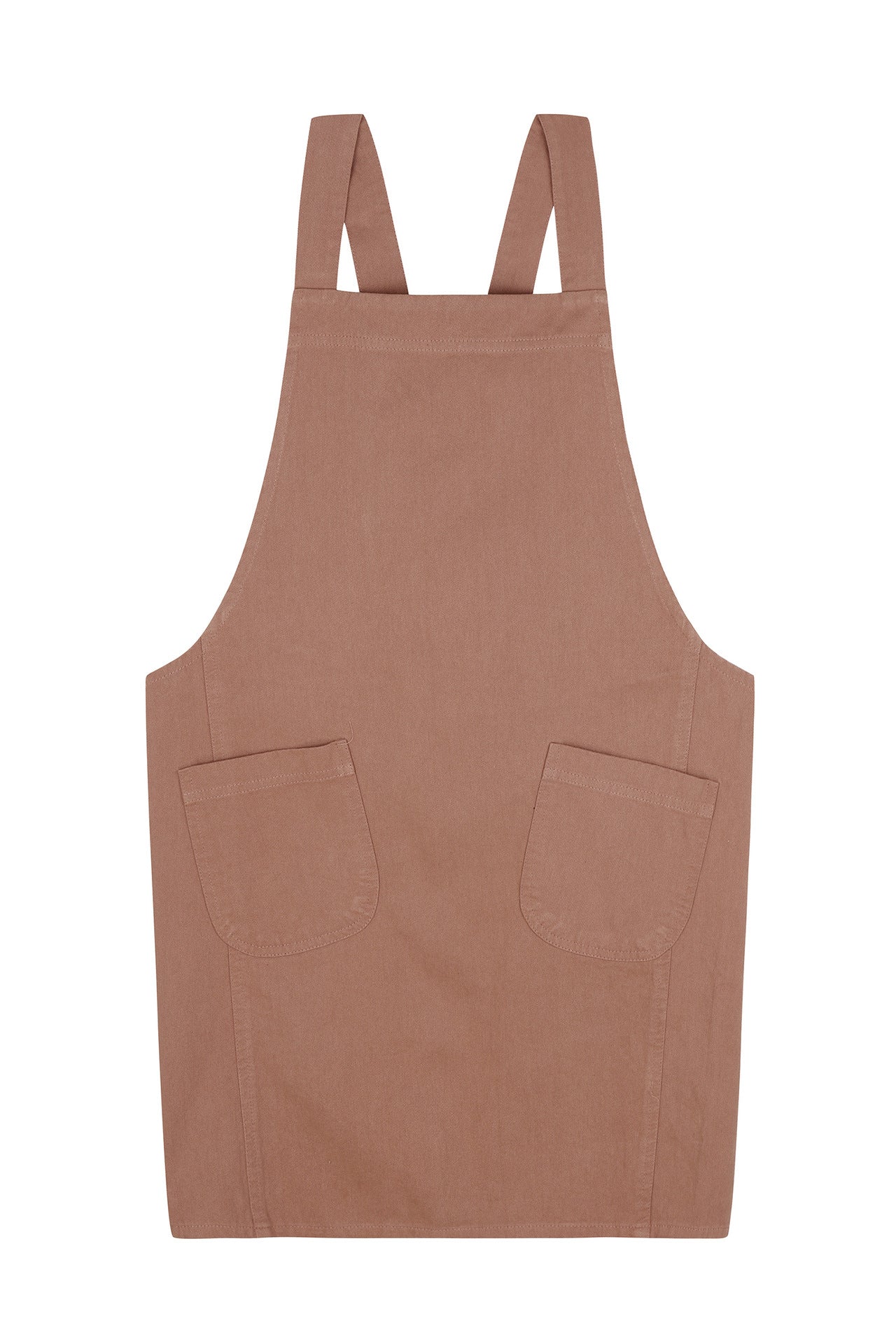 【最終値下げ】papier Apron brown Linen Cross Back Apron | Japanese Apron for Garden & Cooking – Mihomu