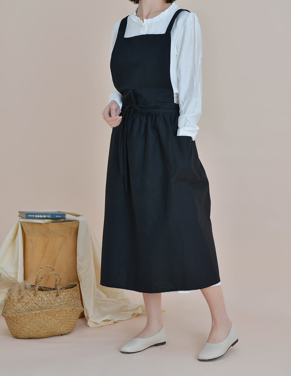 Yuki Crossback Apron Dress