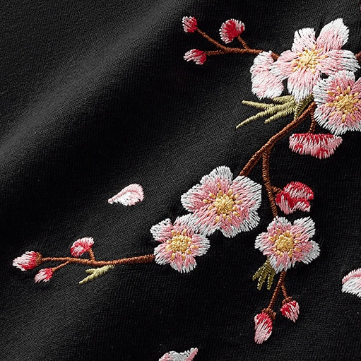 Chemise brodée florale Toku