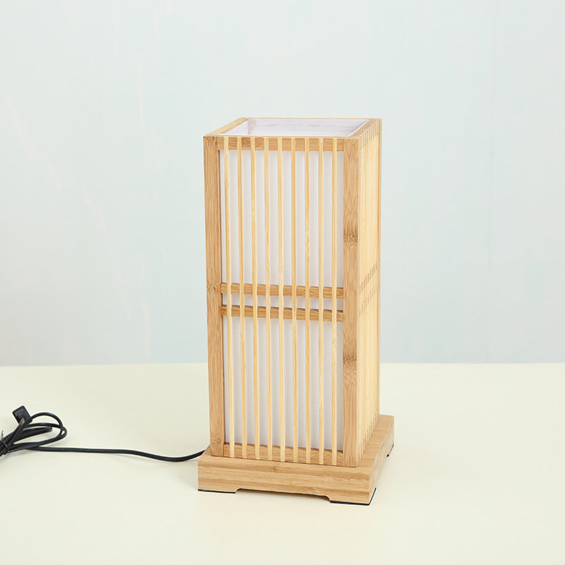 Japanese Bamboo Table Lamp