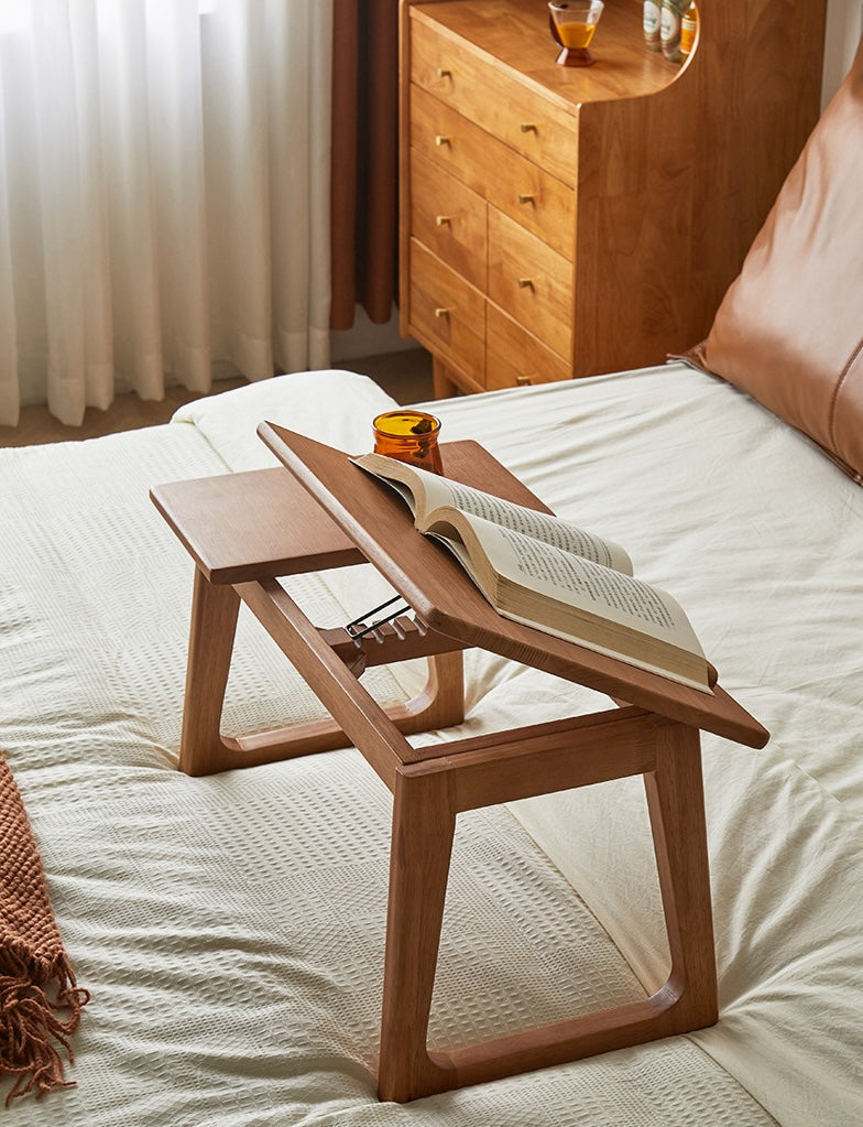 Plateau de table en bois pour lit japonais Takumi