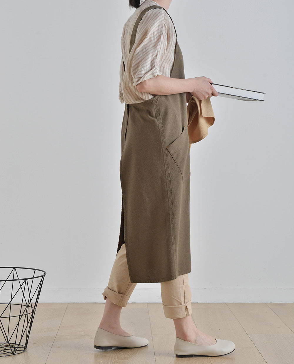 Japanese Washed Linen Apron