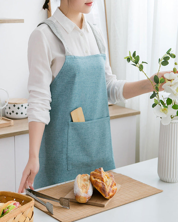 Kiiro Crossback Linen Apron