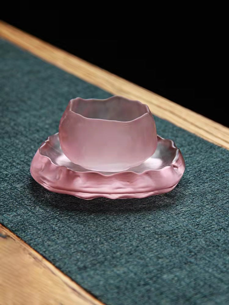 Japanese Frozen Flower Tea Cup Set Hatsuyuki